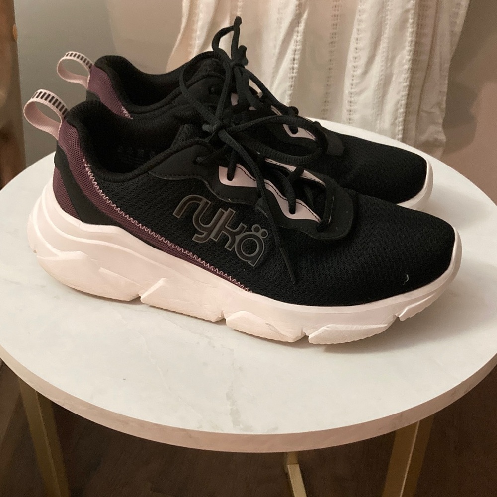 Ryka Black and White Athletic Shoes